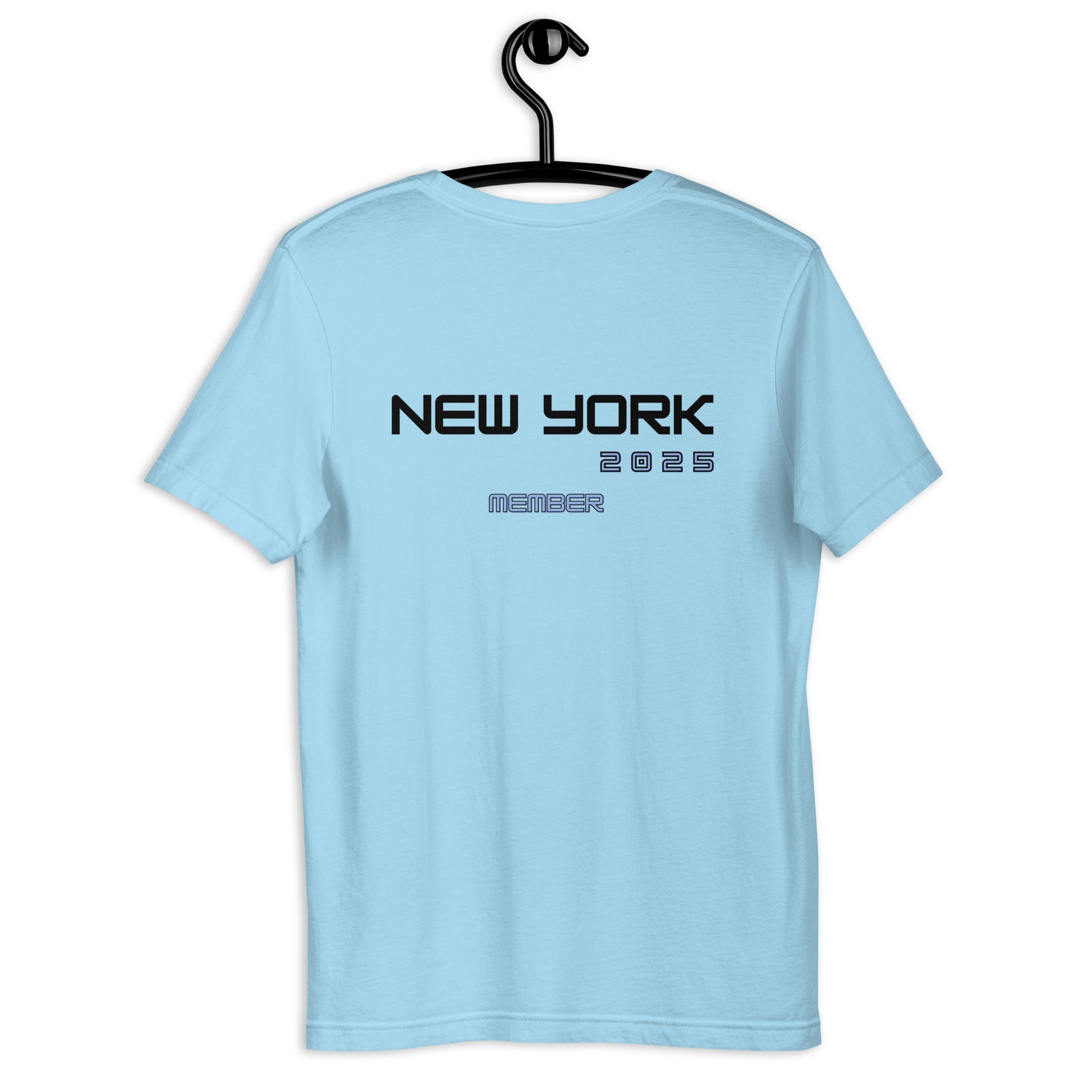 New York 2025 T-Shirt Ocean Blue